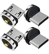 ANMONE Magnetic Charging Cable Tips Only [4 Pack] Micro USB Plugs Magnetic Phone Charger Cable Co...