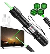 MIPREZT [Professional] Rechargeable Green Laser Pointer High Power Green Beam Light Long Distance...