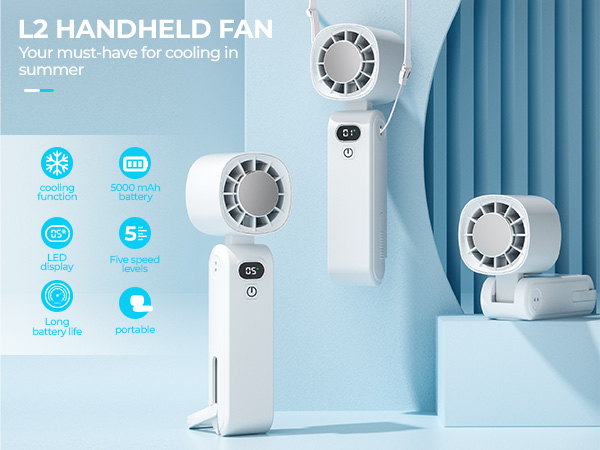 Three modes of use: handheld, hanging around the neck, and desktop