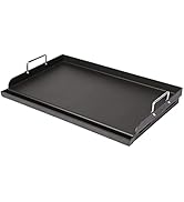 Utheer 25" x 16" Pre-Seasoned Nonstick Griddle for Gas Grill, Stove, Charcoal, Grills – Universal...