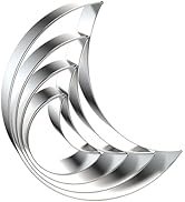 Crescent Moon Cookie Cutter Set - 5 inch, 4 inch, 3 inch, 2 inch - 4 Piece New Moon Cookie Cutter...