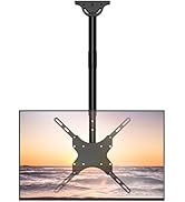 WALI TV Ceiling Mount Adjustable Bracket Fits Most LED, LCD, OLED and Plasma Flat Screen Display ...