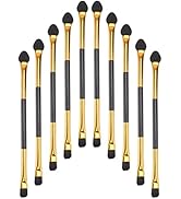 FOMIYES 20Pcs Dual Sides Eyeshadow Brushes Eye Shadow Brush Applicator for Women Lady Handle Appl...