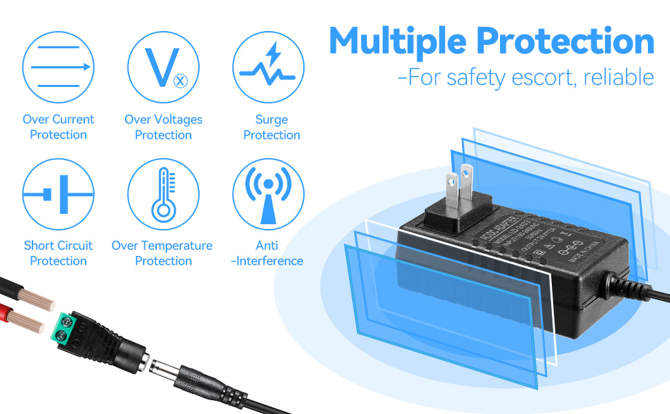 24Volt 3Amp power supply adapter DC24V3A for RGBW5050 WS2811 5050 3528 FOB COB etc LED Strip
