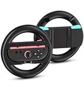 Aukuoy Switch 2 Steering Wheel for Mario Kart 9 Steering Wheel Controllers for Nintendo Switch 2 ...