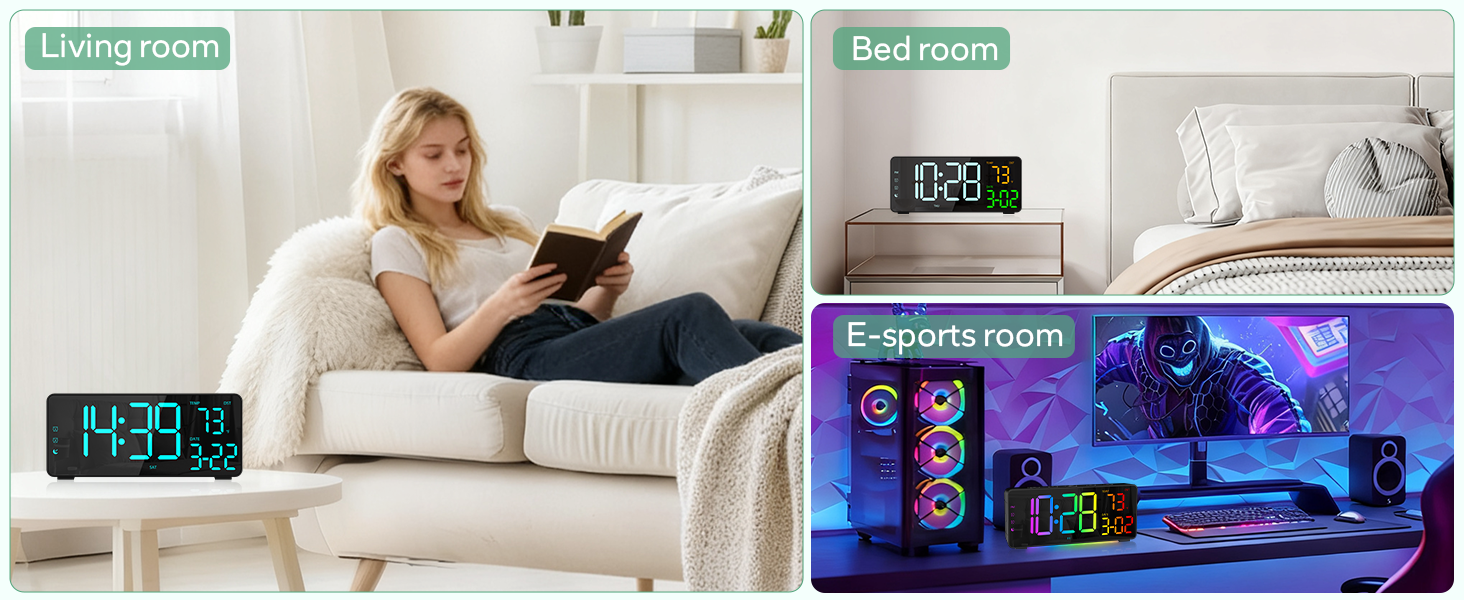 alarm clocks for bedrooms