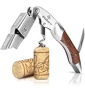 Philorn Wine Opener-Professional Corkscrew Wine Opener with Foil Cutter &amp; Cap Remover, Manual Win...