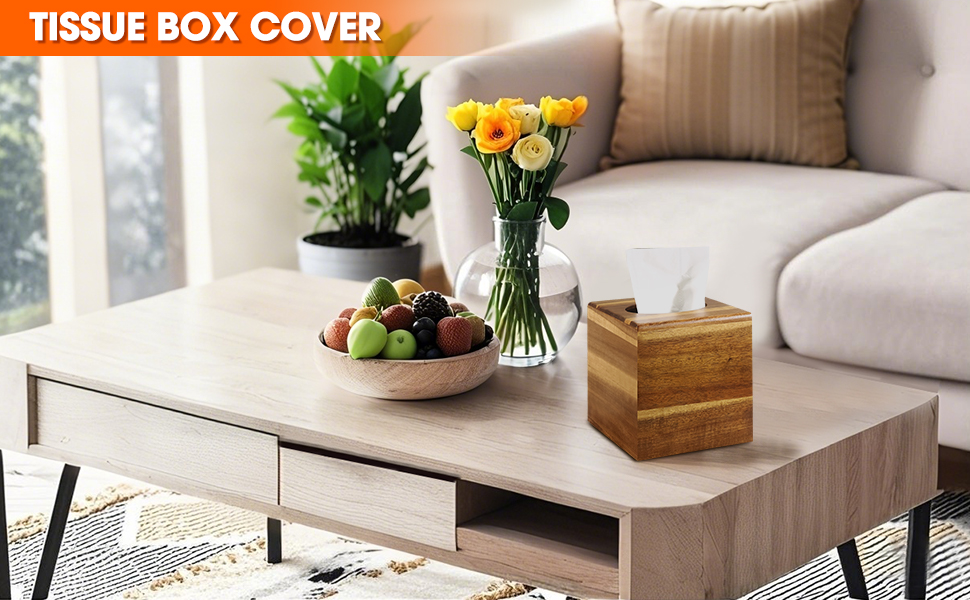 Wooden Tissue Box Cover