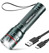 Rechargeable Flashlights High Lumens, G1000 Super Bright Flash Light, Small Zoomable LED Flashlig...