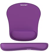 TECKNET Keyboard Wrist Rest and Mouse Pad with Wrist Support, Memory Foam Set for Computer/Laptop...