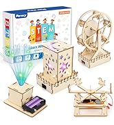Poraxy 4 in 1 STEM Kits for Kids Age 8-10, Science Kits Building Projects for Kids, STEM Toys for...