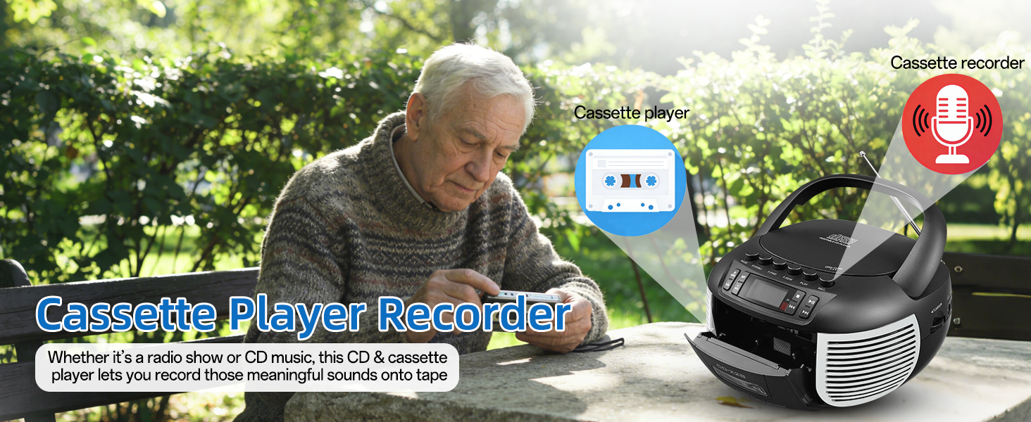CD and Cassette Player