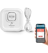 100dB Smart Water Sensor Alarm Water Leak Detector, with App Remote Monitor and Detection Lines, ...