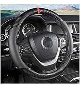 Osilly Car Steering Wheel Cover, 15 inch Anti-Slip Steering Wheel Protector, Carbon Fiber &amp; Micro...
