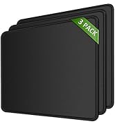 MROCO Mouse Pad [30% Larger] with Stitched Edges, 3 Pack Premium-Textured & Waterproof Mousepad B...