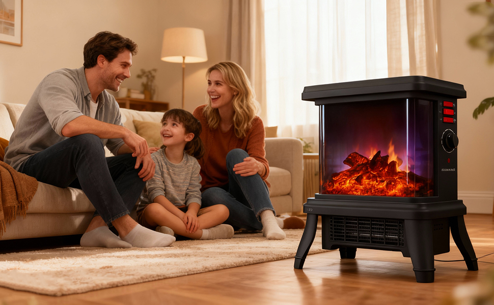 18-inch Freestanding Electric Fireplace