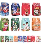firstake Premium Christmas Treat Bags - 32pcs Kids Candy Bags for Classrooms &amp; Parties