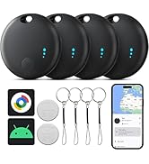 Smart Tags-4 Pack Android, Air Tracker Tags for Android, Bluetooth Smart Tags, Luggage Tracker Wo...