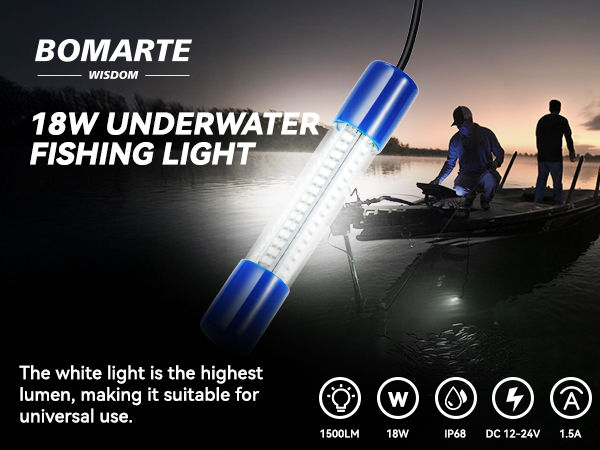 1,500LM white light Underwater Fishing Light