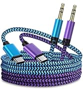2* 3FT Aux Cord, USB C to 3.5mm Audio Cable Ox Chord USBC Male Headphone Cord Auxiliary Stereo Ja...