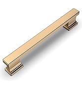 Amerdeco 10 Pack Champagne Bronze Cabinet Pulls 5 Inch(128mm) Hole Center Kitchen Cabient Hardwar...