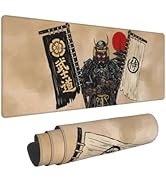 Japanese Samurai Cool Bushido Mouse Pad XL Extended Mouse Mat Non Slip Rubber Base Stitched Edge ...