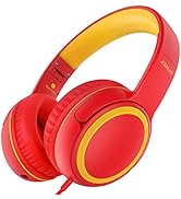 JOMILIN A10 On-Ear Headphones with Microphone, Lightweight Folding Stereo Bass Headphones with 1....