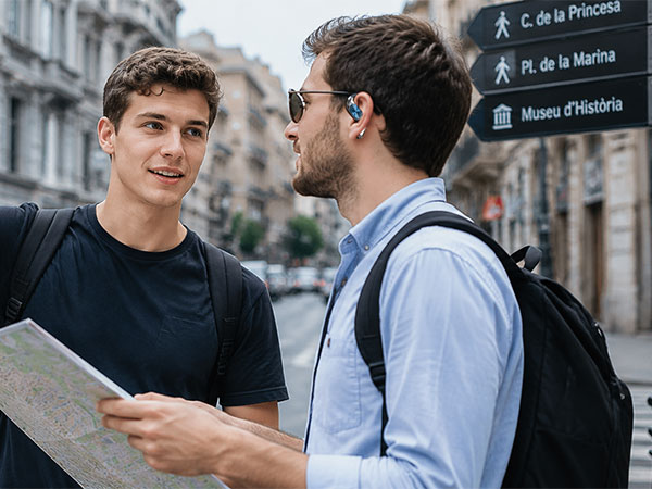 translator ear buds;translator headphones;translation headphones real time;voice translator device