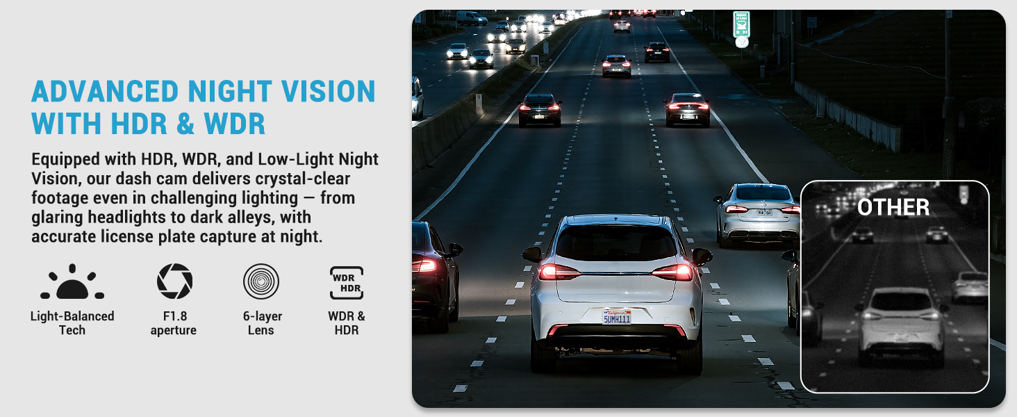 dash cam with night vision