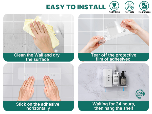 shower holder for wall