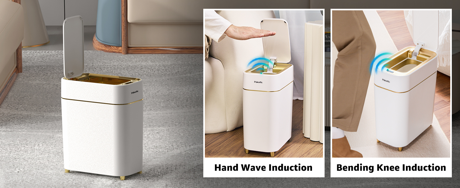 Sensor Trash Can with Touchless Lid