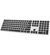 POWZAN Bluetooth Slim Keyboard for Mac, Aluminum Rechargeable Keyboard Wireless, Low-Profile Sile...