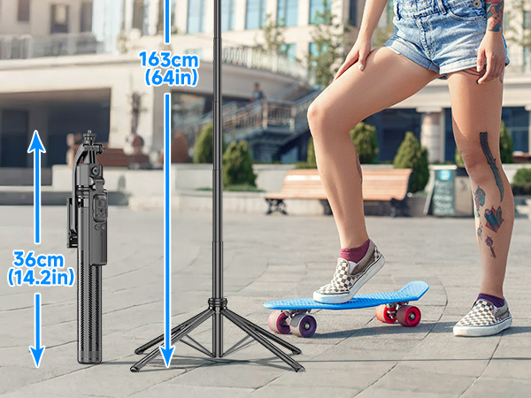 Selfie Stick Tripod Quadrapod