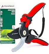 AlpineReach Bypass Pruning Shears for Gardening, Sharp Ergonomic Pruners, Heavy Duty High Carbon ...
