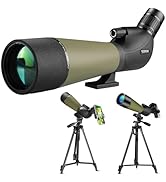 SVylthorix 80mm Spotting Scope with Standard Tripod, Waterproof Fog-Proof Spotter Scope + Phone A...