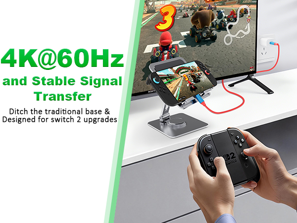 Switch 2 HDMI Adapter Dock Station