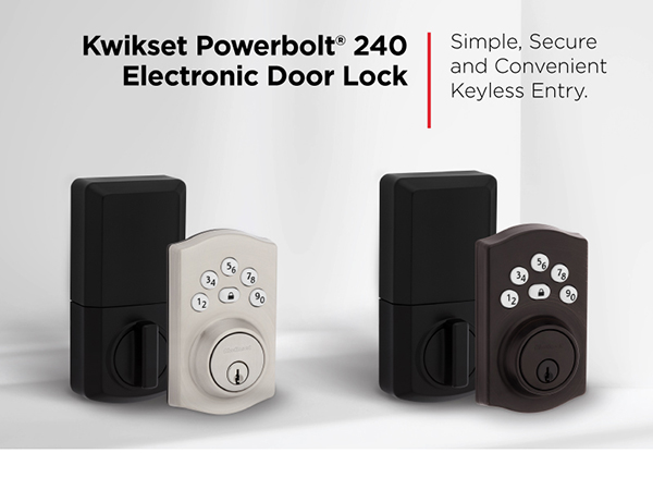Powerbolt Kwikset deadbolt keypad 5 button satin nickel venetian bronze smartkey lock door auto lock