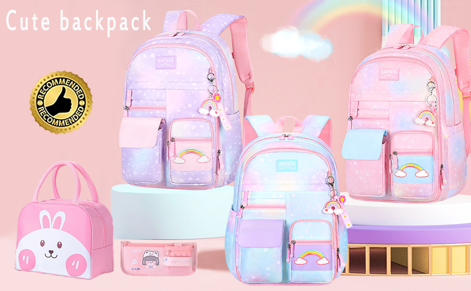kawaii girls backpack schoolbag