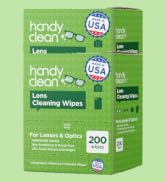 HandyClean Pre-Moistened Lens Cleaning Wipes, Eyeglass Wipes, Screen Wipes, 100 ct of 6 x 5 inche...