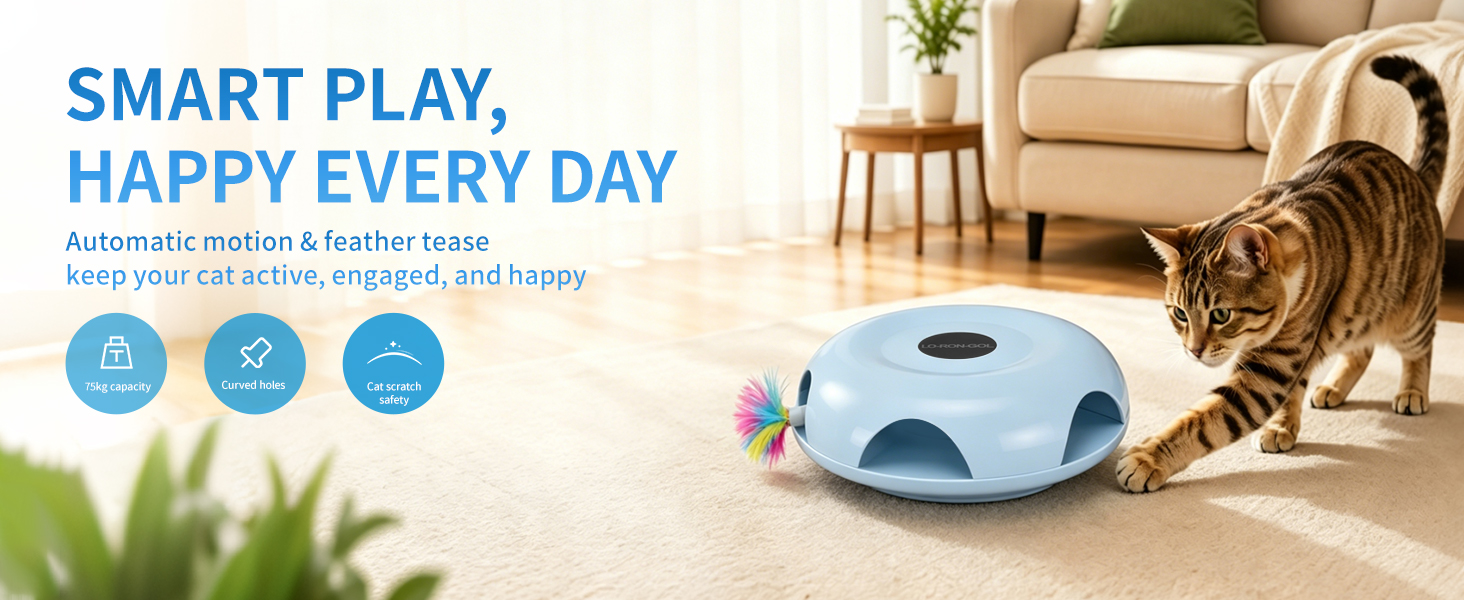 Interactive Whack-a-Mole Cat Toy