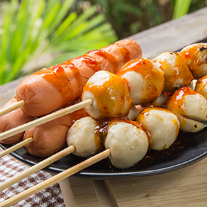 bamboo skewers for sausage