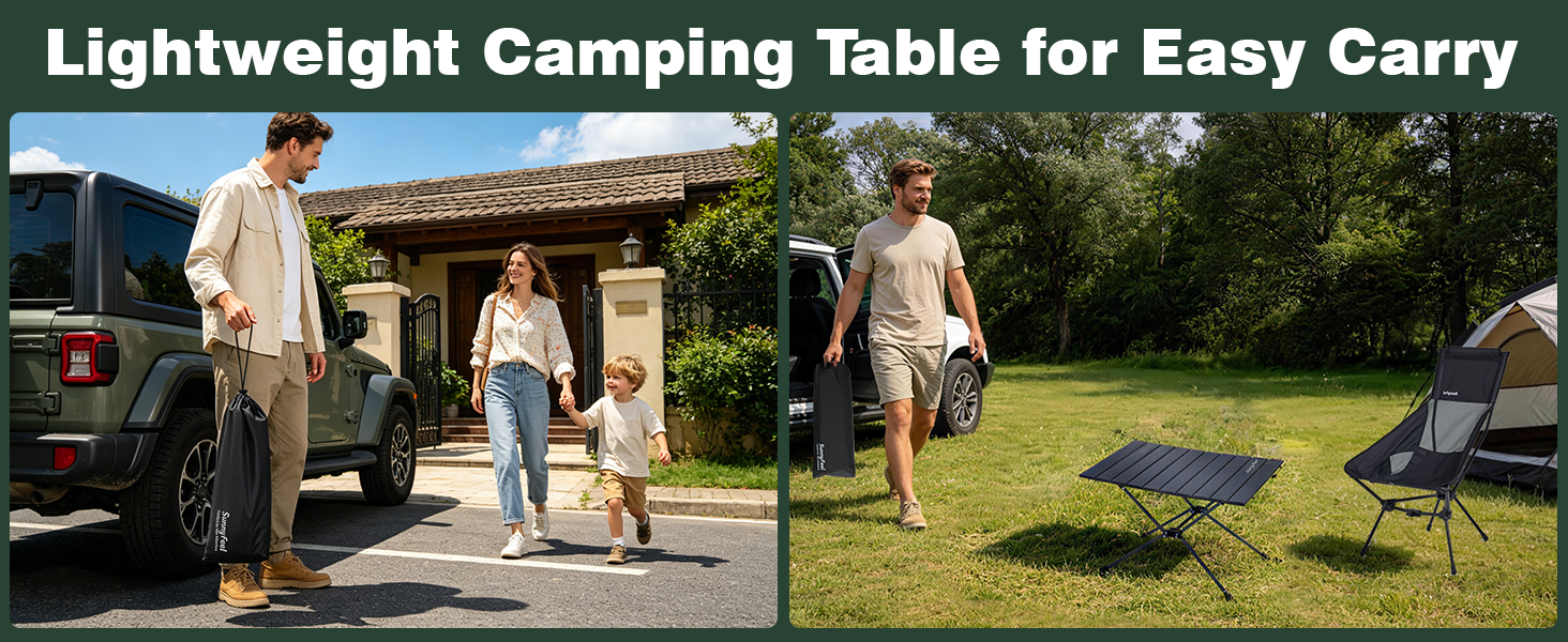 lightweight camping table