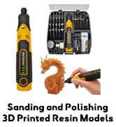 XIFOWE Resin Drill 3D Printed Resin Cured Sanding and Polishing Tool Kit, Mini Tepy-C Cordless El...