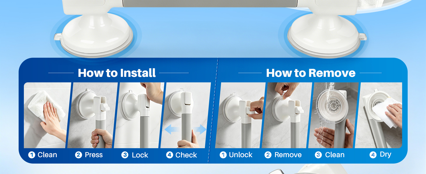 shower grab bars for seniors