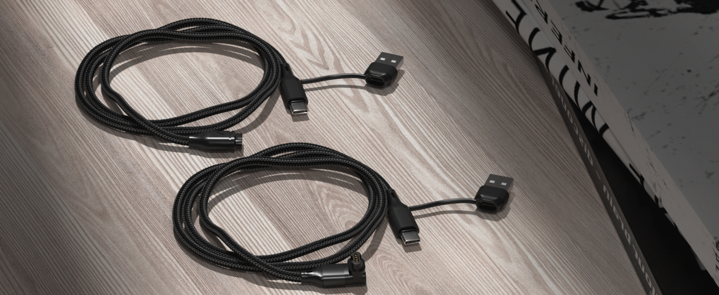 ? 1x 2in1 USB Garmin Charger Cable 3.3FT (Straight)