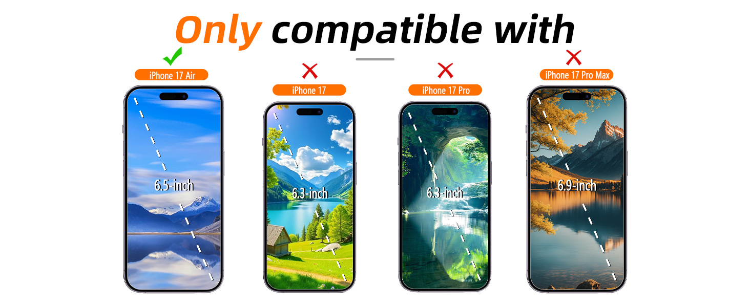 iphone 17 air screen protector tempered glass