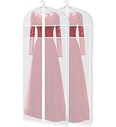 Zilink 60-Inch Long Dress Garment Bags for Storage With 3