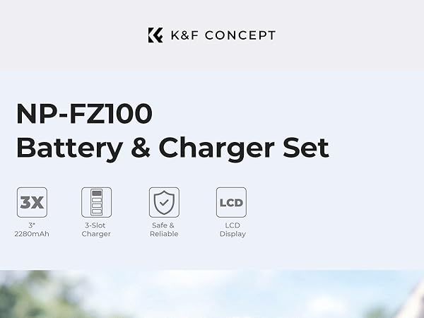 3-2280mAh NP-FZ100 battery