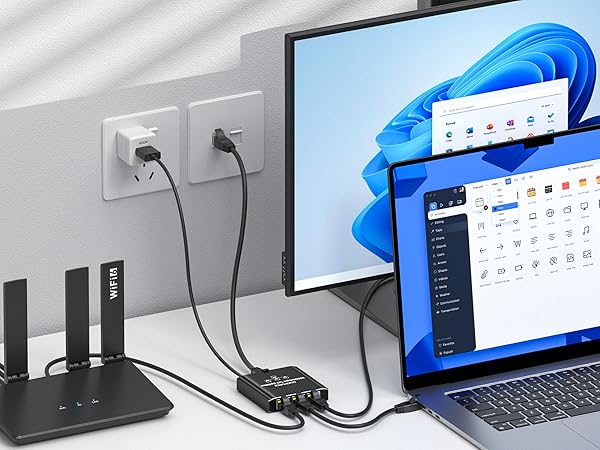 Ethernet Splitter 1 to 3 No need to restart your computer, Ethernet switch adapter is plug and play