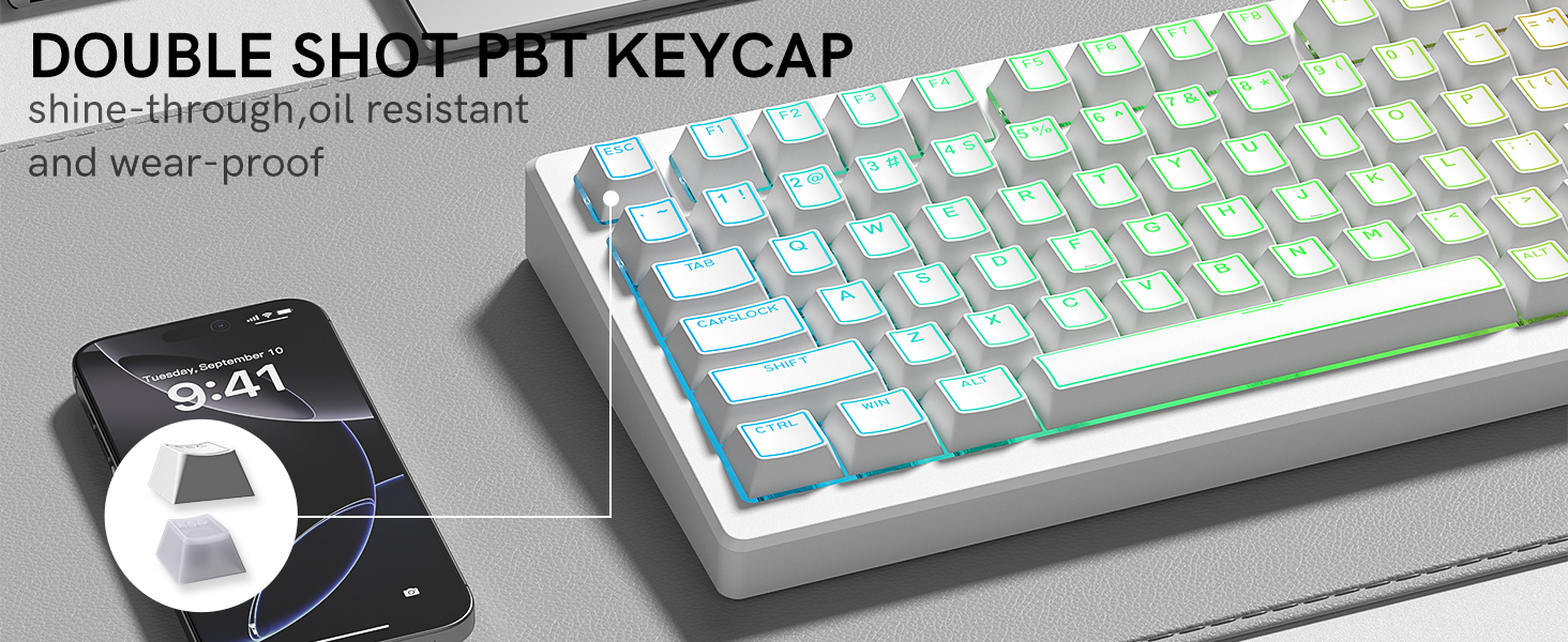 double shot pbt keycaps